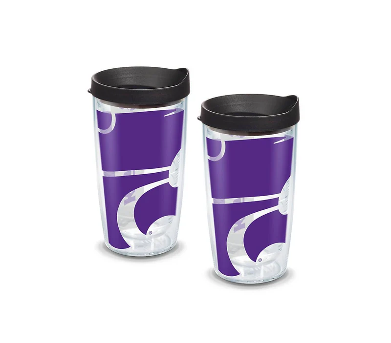 Kansas State University Colossal 16 oz. Tervis Tumbler with Lid - (Set of 2)