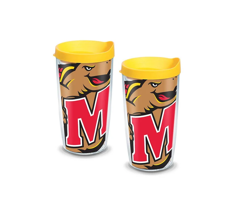 University of Maryland Colossal 16 oz. Tervis Tumbler with Lid - (Set of 2)