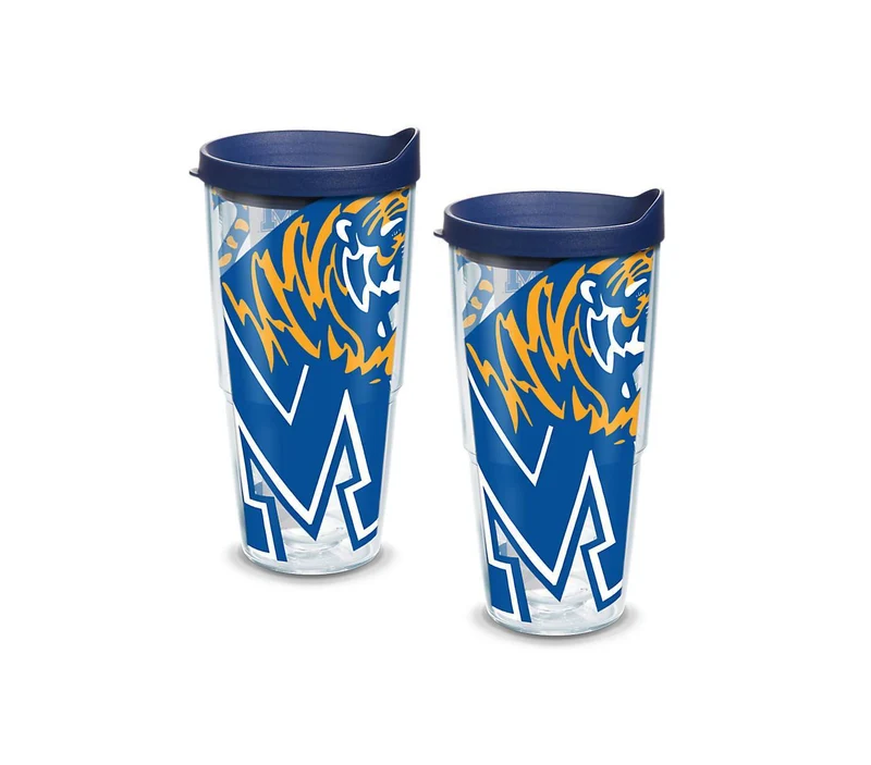 University of Memphis Colossal 24 oz. Tervis Tumbler with Lid - (Set of 2)
