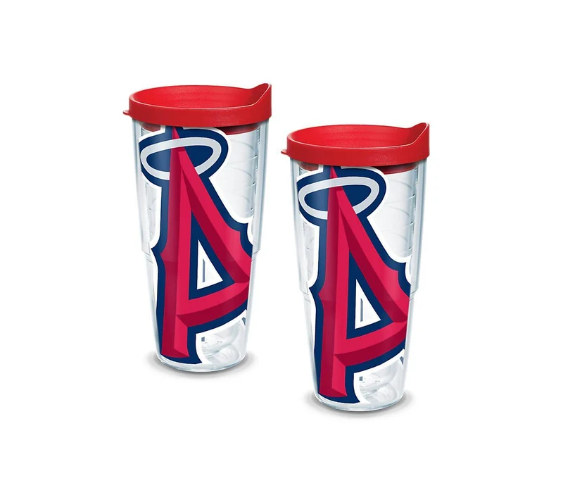 Los Angeles Angels Colossal 24 oz. Tervis Tumbler with Lid - (Set of 2)