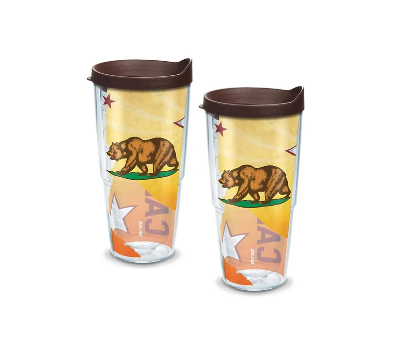 California Colossal State Flag 24 oz. Tervis Tumbler with Lid - (Set of 2)