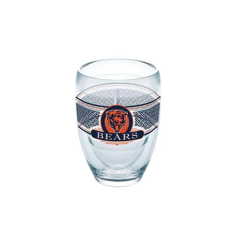 Chicago Bears 9 oz. Tervis Stemless Wine Glass - (Set of 2)
