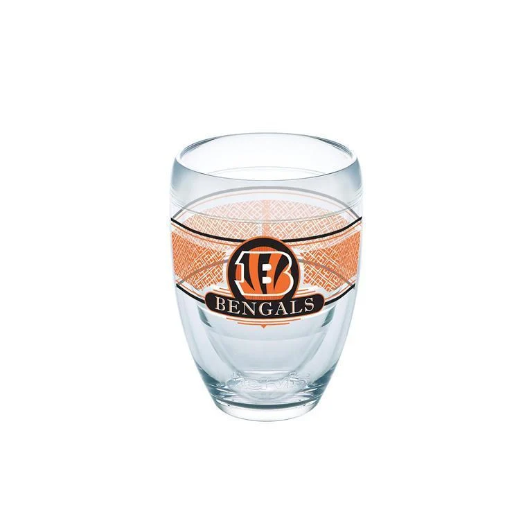 Cincinnati Bengals 9 oz. Tervis Stemless Wine Glass - (Set of 2)