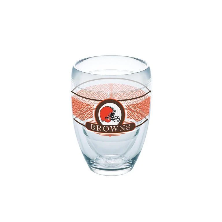 Cleveland Browns 9 oz. Tervis Stemless Wine Glass - (Set of 2)