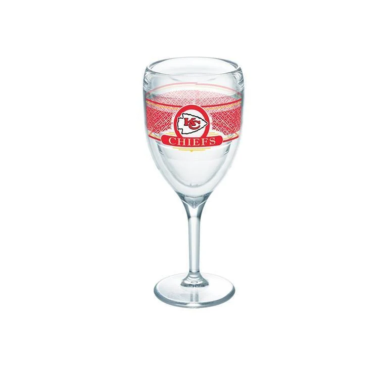 Kansas City Chiefs 9 oz. Tervis Wine Glass - (Set of 2)