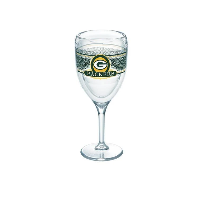 Green Bay Packers 9 oz. Tervis Wine Glass - (Set of 2)
