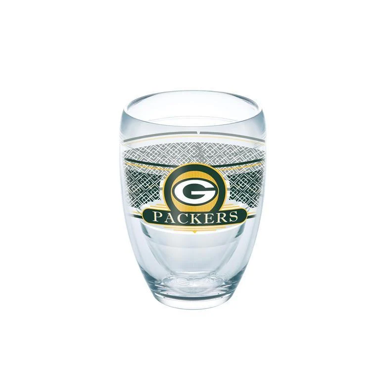 Green Bay Packers 9 oz. Tervis Stemless Wine Glass - (Set of 2)