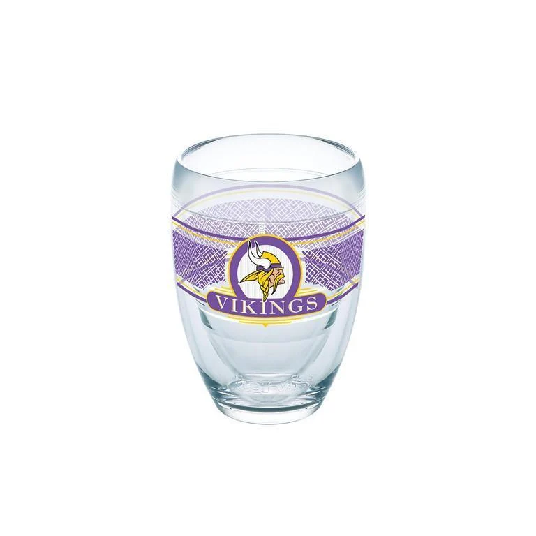 Minnesota Vikings 9 oz. Tervis Stemless Wine Glass - (Set of 2)
