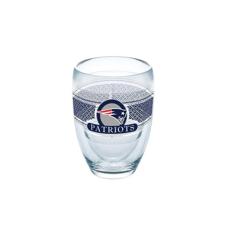 New England Patriots 9 oz. Tervis Stemless Wine Glass - (Set of 2)