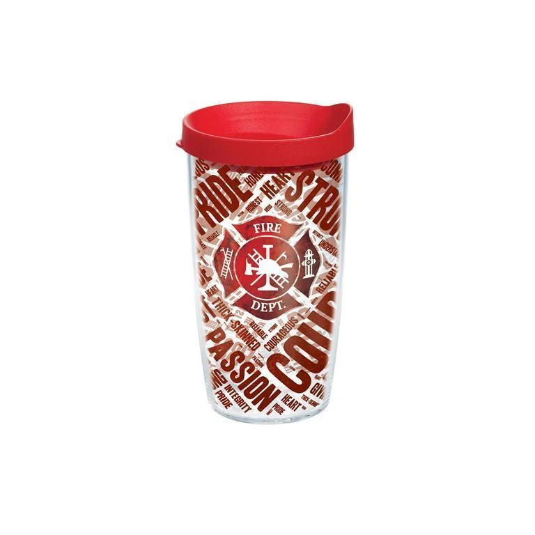 Firefighter Courageous 16 oz. Tervis Tumbler with Lid - (Set of 2)