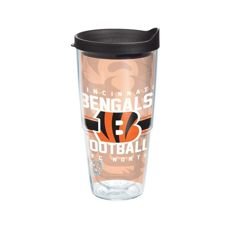 Cincinnati Bengals Gridiron 24 oz. Tervis Tumbler with Lid - (Set of 2)