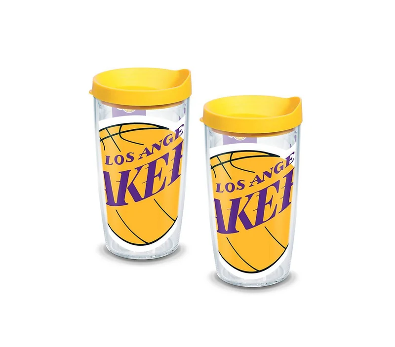 Los Angeles Lakers Colossal 16 oz. Tervis Tumbler with Lid - (Set of 2)