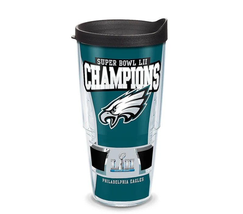 Philadelphia Eagles Super Bowl 52 Champions 24 Oz. Tumbler with Lid (Set of 2)