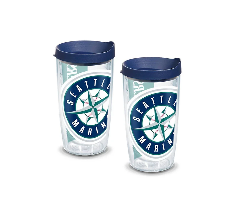 Seattle Mariners Colossal 16 oz. Tervis Tumbler with Lid - (Set of 2)