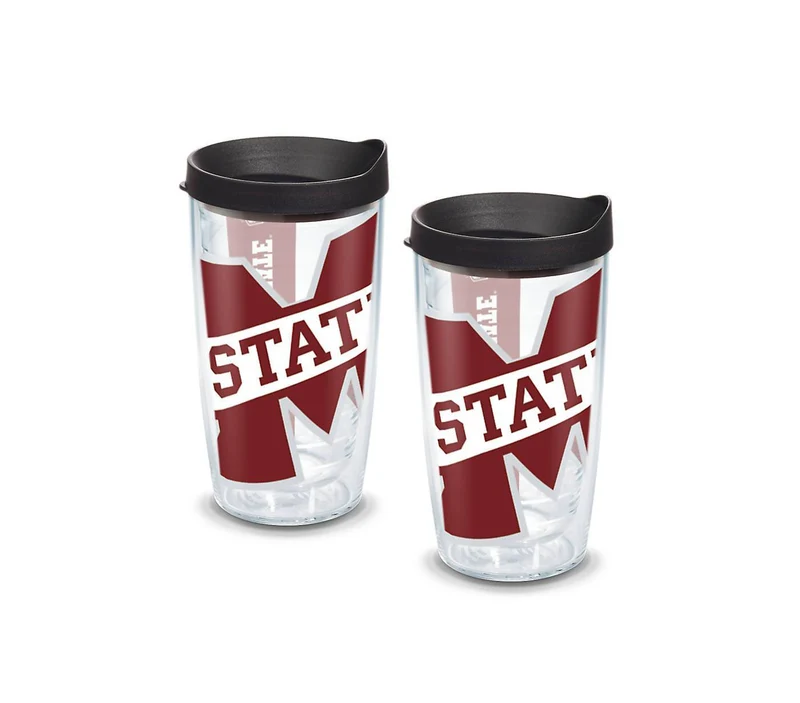 Mississippi State University Colossal 16 oz. Tervis Tumbler with Lid - (Set of 2)