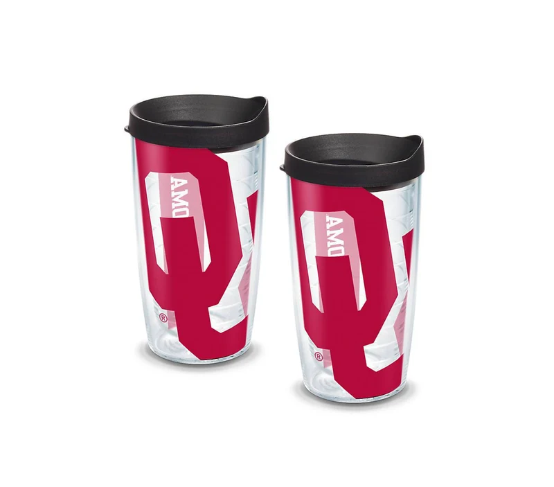 University of Oklahoma Colossal 16 oz. Tervis Tumbler with Lid - (Set of 2)